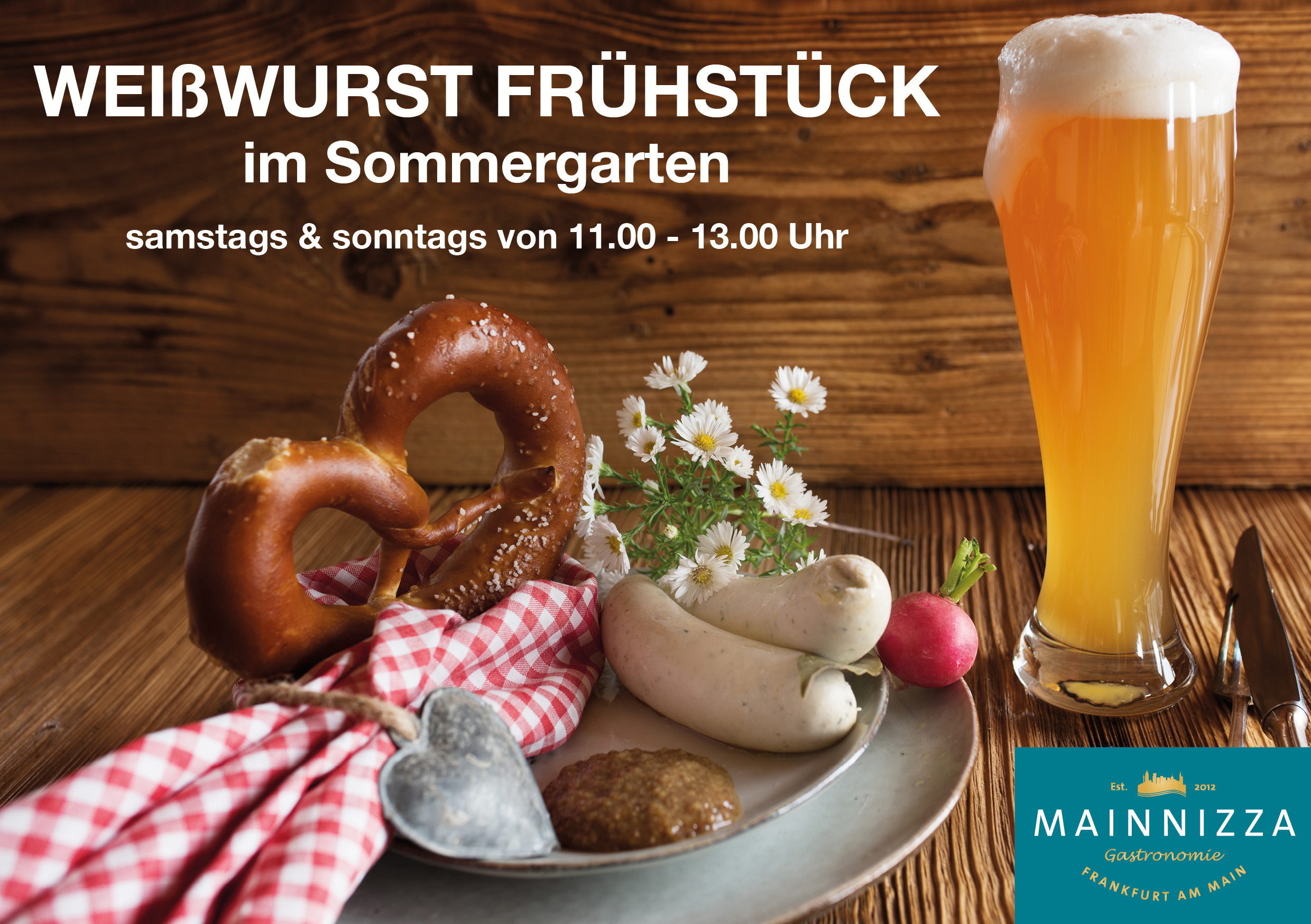 Read more about the article Weißwurst Frühstück im Sommergarten